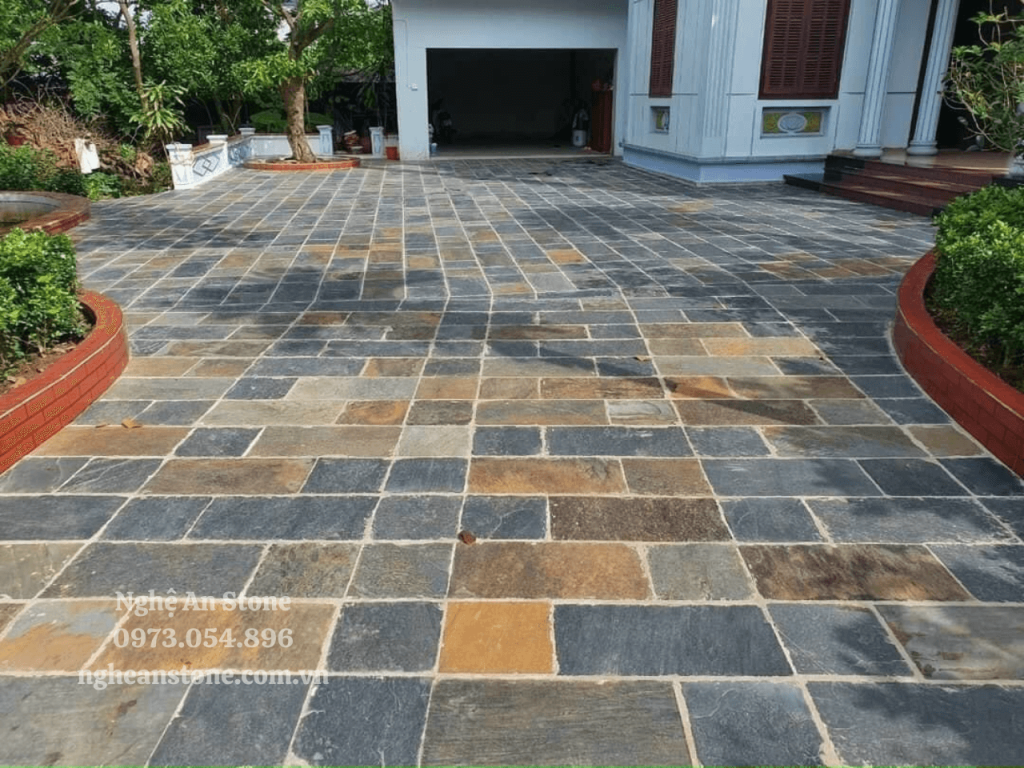 đá slate đa sắc lát nền