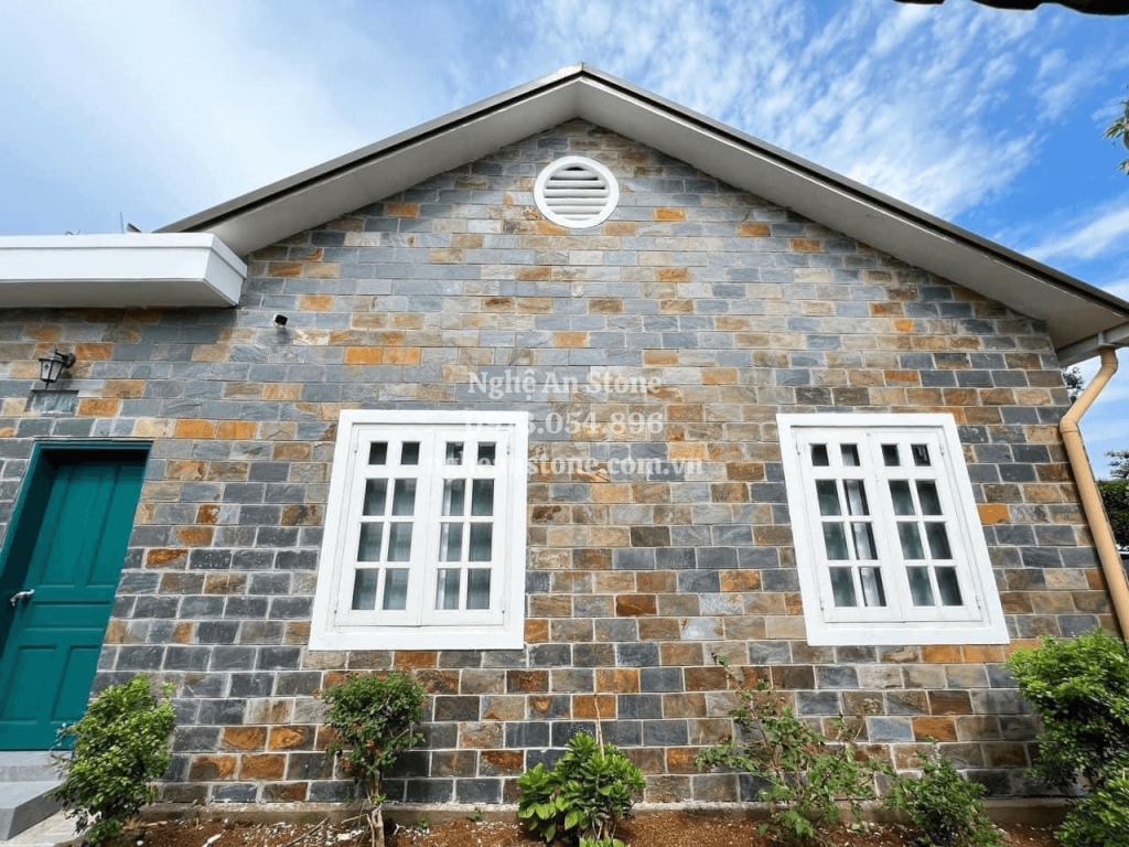 Đá slate đa sắc Nghệ An ốp tường điểm nhấn