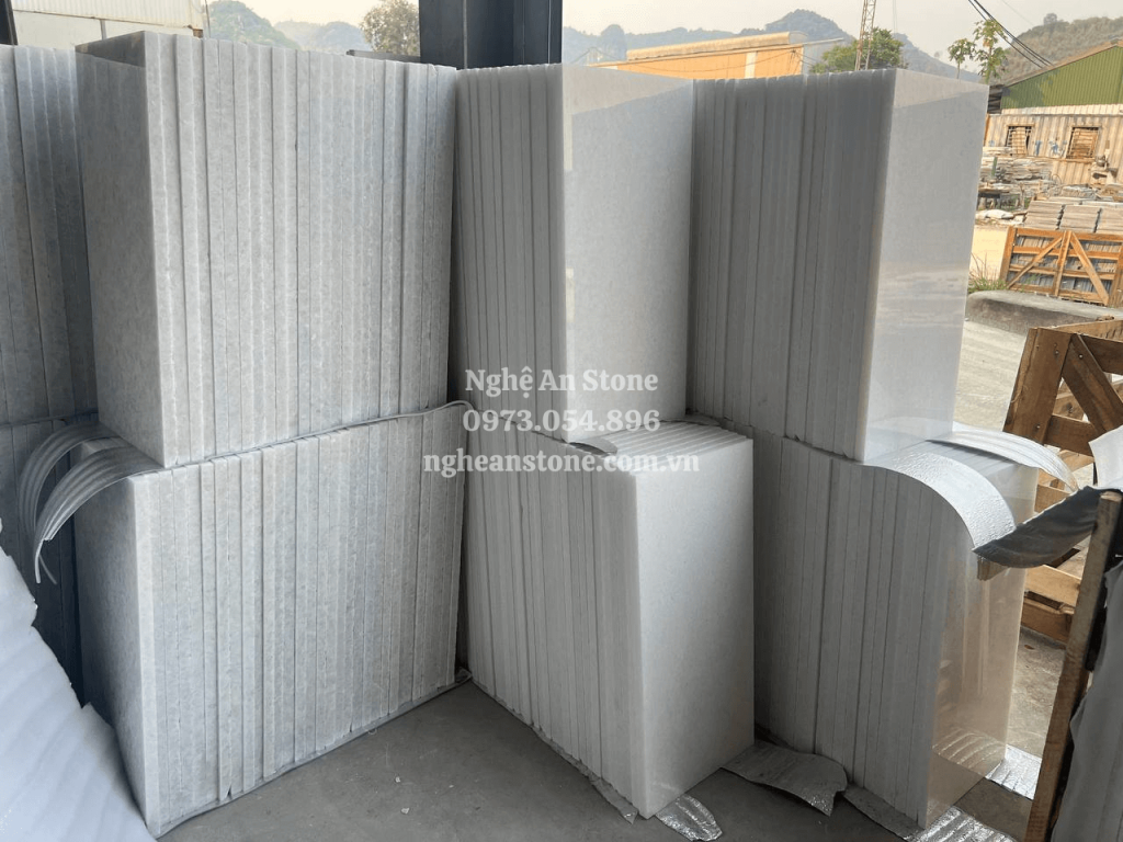 Đá trắng muối mài bóng